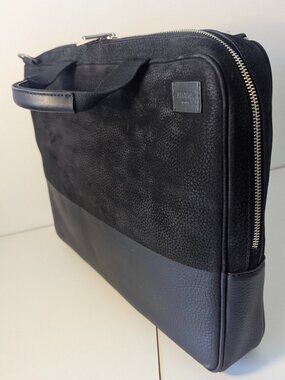 Jack Spade Slim Brief Dipped Nubuck briefcase